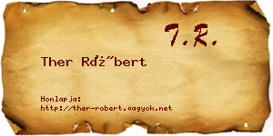 Ther Róbert névjegykártya