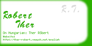 robert ther business card